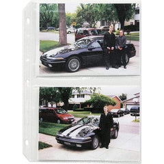 C-LINE - 50 Piece Clear Photo Albums Accessories-Pages - 11-1/4" High x 8.13" Wide - Exact Tool & Supply
