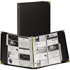 Samsill - Ebony Business Card/ID Protectors - 11.13" High x 10-1/4" Wide - Exact Tool & Supply