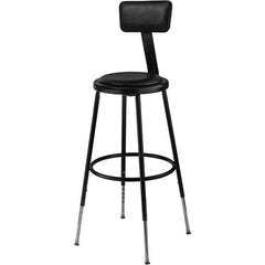 NPS - Swivel & Adjustable Stools Type: Adjustable Height Stool Base Type: Steel - Exact Tool & Supply