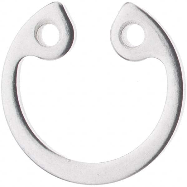 Rotor Clip - 30mm Bore Diam, Stainless Steel Metric Internal Snap Retaining Ring - Exact Tool & Supply
