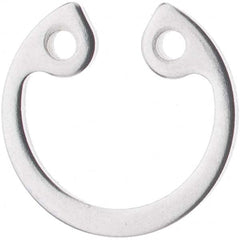 Rotor Clip - 28mm Bore Diam, Stainless Steel Metric Internal Snap Retaining Ring - Exact Tool & Supply