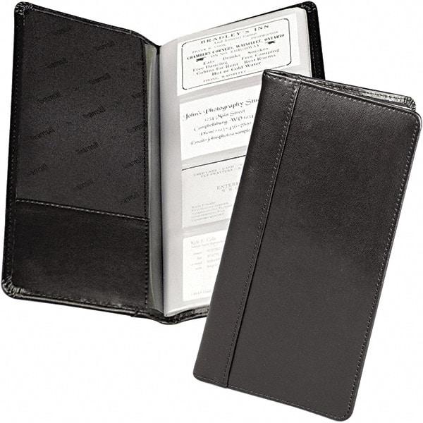 Samsill - Black Business Card/ID Protectors - 10" High x 4-3/4" Wide - Exact Tool & Supply