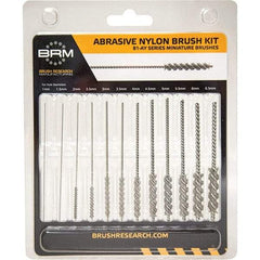 Brush Research Mfg. - 0.039" to 0.256" Bore Diam, 60 Grit, Nylon with Abrasive Grain Flexible Hone - Coarse/Medium, 3" OAL - Exact Tool & Supply