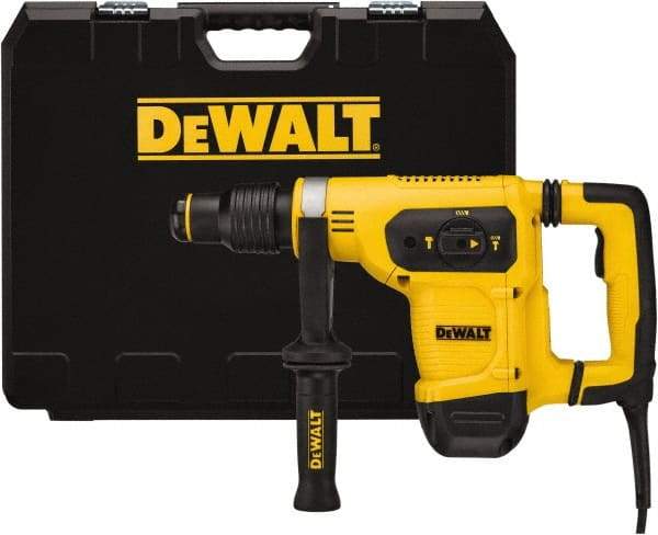 DeWALT - 120 Volt 1" SDS Max Chuck Electric Rotary Hammer - 0 to 3,150 BPM, 0 to 540 RPM, Reversible - Exact Tool & Supply