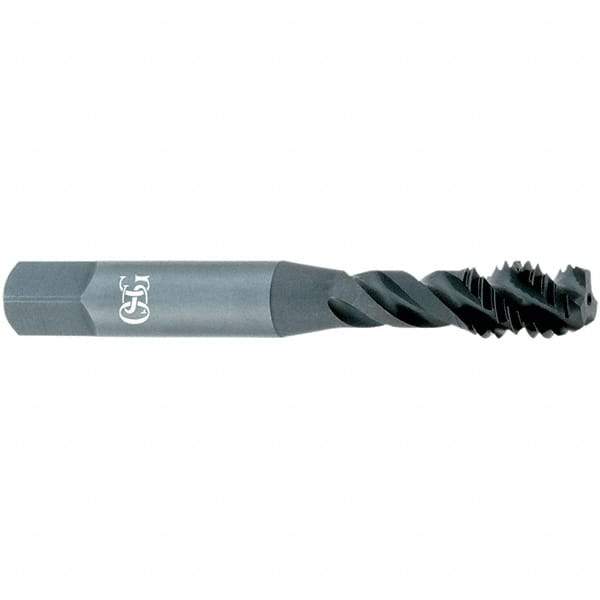 OSG - 1/2-20 UNF, 3 Flute, 3° Helix, Semi-Bottoming Chamfer, Oxide Finish, Powdered Metal Spiral Flute STI Tap - Right Hand Flute, 3-13/16" OAL, 0.48" Shank Diam, 1-13/16" Thread Length, 3B Class of Fit, Series 315 - Exact Tool & Supply