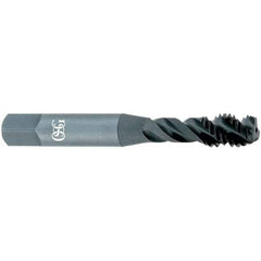 OSG - 1/2-20 UNF, 3 Flute, 3° Helix, Semi-Bottoming Chamfer, Oxide Finish, Powdered Metal Spiral Flute STI Tap - Right Hand Flute, 3-13/16" OAL, 0.48" Shank Diam, 1-13/16" Thread Length, 3B Class of Fit, Series 315 - Exact Tool & Supply