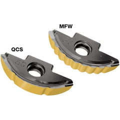 Iscar - BLR320 QCS Grade IC830 Carbide Milling Insert - TiAlN/AlTiN/TiN Finish, 4.6mm Thick, 16mm Corner Radius - Exact Tool & Supply