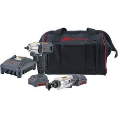 Ingersoll-Rand - 12 Volt Cordless Tool Combination Kit - Includes 1/4" Impact Driver, Lithium-Ion Battery Included - Exact Tool & Supply