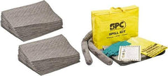Brady SPC Sorbents - 44 Gal Capacity per Package, Universal Pad - 19" Long x 15" Wide, Polypropylene - Exact Tool & Supply
