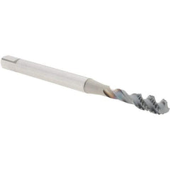 OSG - 10-32 UNF 3 Flute 2B Bottoming Spiral Flute Tap - Powdered Metal, V Finish, 70mm OAL, Right Hand Flute, Right Hand Thread, H3, Series 16505 - Exact Tool & Supply