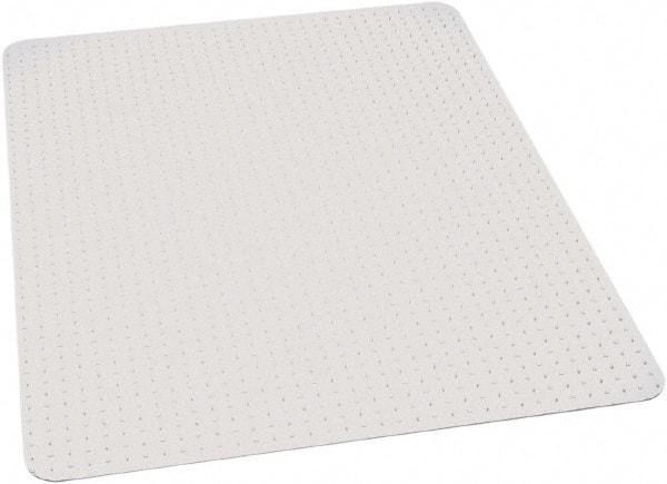Ability One - 60" Long x 60" Wide, Chair Mat - Rectangular, Beveled Edge Style - Exact Tool & Supply