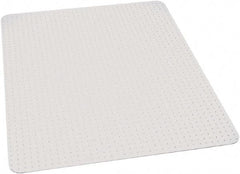 Ability One - 60" Long x 60" Wide, Chair Mat - Rectangular, Beveled Edge Style - Exact Tool & Supply