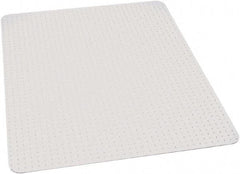 Ability One - 60" Long x 46" Wide, Chair Mat - Rectangular, Beveled Edge Style - Exact Tool & Supply