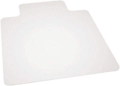 Ability One - 53" Long x 45" Wide, Chair Mat - Rectangular, Beveled Edge Style - Exact Tool & Supply