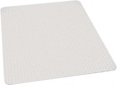 Ability One - 60" Long x 46" Wide, Chair Mat - Rectangular, Beveled Edge Style - Exact Tool & Supply