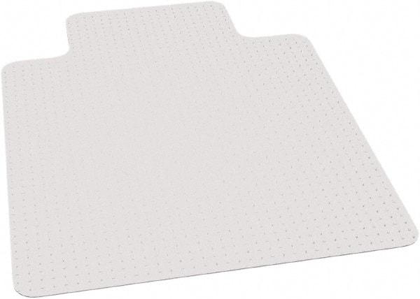 Ability One - 60" Long x 46" Wide, Chair Mat - Rectangular, Beveled Edge Style - Exact Tool & Supply