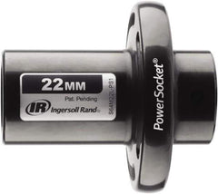 Ingersoll-Rand - 1/2" Drive 22mm Standard Magnetic Nonsparking Universal Impact Socket - 6 Points, 3-1/10" OAL - Exact Tool & Supply