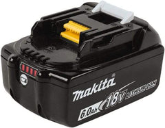 Makita - 18 Volt Lithium-Ion Power Tool Battery - 6 Ahr Capacity, 55 min Charge Time, Series LXT - Exact Tool & Supply