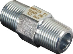 TK Simplex - 3/8 NPTF Hydraulic Hose Hex Nipple - 10,000 psi - Exact Tool & Supply