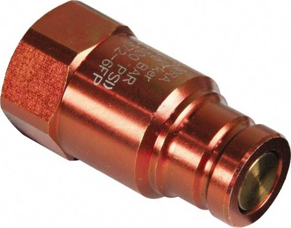 TK Simplex - 3/8 NPTF Hydraulic Hose Female Flush Face Coupler - 10,000 psi - Exact Tool & Supply
