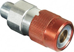 TK Simplex - 3/8 NPTF Hydraulic Hose Male Flush Face Coupler - 10,000 psi - Exact Tool & Supply
