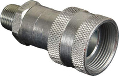 TK Simplex - 3/8 NPTF Hydraulic Hose High-Flow Male Coupler - 10,000 psi - Exact Tool & Supply