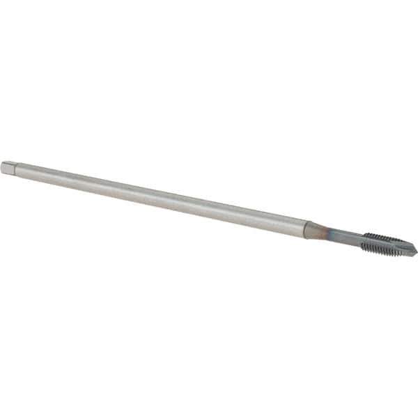 OSG - #10-32 Metric, 3 Flute, TiCN Finish, Powdered Metal Spiral Point Tap - Plug Chamfer, Right Hand Thread, 150mm OAL, 14.8mm Thread Length, 0.194" Shank Diam, 2B Class of Fit, Series 16535 - Exact Tool & Supply