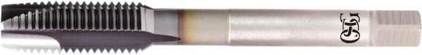 OSG - M24x1.00 Metric Coarse, 4 Flute, V Finish, Powdered Metal Spiral Point Tap - Plug Chamfer, Right Hand Thread, 140mm OAL, 6H Class of Fit, Series 16510 - Exact Tool & Supply