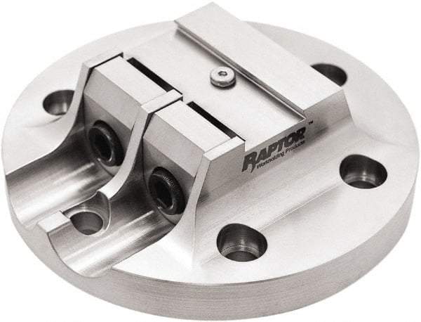 Raptor Workholding - 3/4" Jaw Width, 1.3" High Dovetail Vise - For Use with 4 & 5 Axis Workholding Systems - Exact Tool & Supply