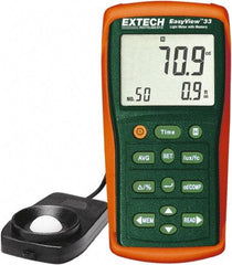 Extech - Light Meters Compatible Lighting: Fluorescent; Sodium; Mercury; Tungsten; Daylight Maximum Measurement (Lux): 1,000 - Exact Tool & Supply