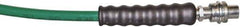 TK Simplex - 1/4" Inside Diam x 3/8 NPT 6' Hydraulic Pump Hose - 10,000 psi, C213 Opposite End, Thermoplastic - Exact Tool & Supply
