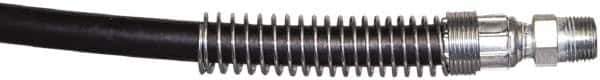 TK Simplex - 1/4" Inside Diam x 3/8 NPT 3' Hydraulic Pump Hose - 10,000 psi, C213 Opposite End, Rubber - Exact Tool & Supply