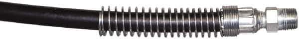 TK Simplex - 1/4" Inside Diam x 3/8 NPT 6' Hydraulic Pump Hose - 10,000 psi, 3/8 NPTF Male Opposite End, Rubber - Exact Tool & Supply