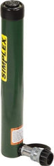 TK Simplex - 14" Stroke, 10 Ton Portable Hydraulic Single Acting Cylinder - 2.24 Sq In Effective Area, 31.31 Cu In Oil Capacity, 17.78 to 31.78" High, 1.5" Cyl Bore Diam, 1.69" Plunger Diam, 10,000 Max psi - Exact Tool & Supply