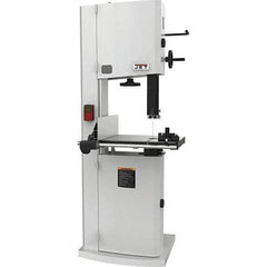 Jet - 14-1/8" Throat Capacity, Step Pulley Vertical Bandsaw - 3,100 SFPM, 3 hp, Single Phase - Exact Tool & Supply