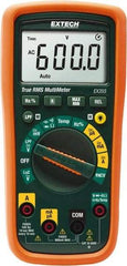 Extech - EX355, CAT III, 600 VAC/VDC, Digital True RMS Multimeter - 60 mOhm, Measures Voltage, Capacitance, Current, Frequency, Resistance, Temperature - Exact Tool & Supply