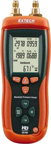 Extech - Differential Pressure Gauges & Switches Type: Pressure Meter Maximum Pressure (psi): 800.00 - Exact Tool & Supply