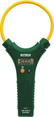 Extech - MA3010, CAT IV, Digital True RMS Clamp Meter with 10" Flex Jaws - 3000 AC Amps, Measures Current - Exact Tool & Supply