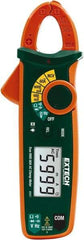 Extech - MA61, CAT III, Digital True RMS Clamp Meter with 0.7" Clamp On Jaws - 600 VAC/VDC, 60 AC Amps, Measures Voltage, Capacitance, Continuity, Current, Frequency, Resistance - Exact Tool & Supply