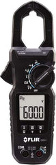 FLIR - CM44, CAT IV, Digital True RMS Auto Ranging Clamp Meter with 1.18" Clamp On Jaws - 600 VAC/VDC, 60 AC Amps, Measures Voltage, Capacitance, Current, Frequency, Resistance, Temperature - Exact Tool & Supply