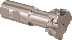 Seco - 50mm Cutting Diam 21mm Cutting Width, 6 Cutter Inserts, 32mm Shank Diam, Indexable T-Slot Cutter - Insert Style LNK. 08.., 120mm OAL, 2 Flutes - Exact Tool & Supply