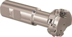 Seco - 37.32mm Cutting Diam 15.91mm Cutting Width, 5 Cutter Inserts, 1" Shank Diam, Indexable T-Slot Cutter - Insert Style LNK. 08.., 110mm OAL, 2 Flutes - Exact Tool & Supply