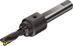 Sandvik Coromant - 1.6" Max Drill Depth, 3xD, 1/2" Diam, Indexable Insert Drill - 2 Inserts, 3/4" Shank Diam, Flange Shank - Exact Tool & Supply