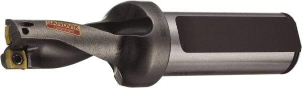 Sandvik Coromant - 1.444" Max Drill Depth, 2xD, 0.656" Diam, Indexable Insert Drill - 2 Inserts, 3/4" Shank Diam, Flange Shank - Exact Tool & Supply
