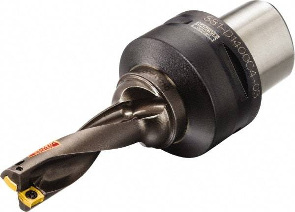 Sandvik Coromant - 51mm Max Drill Depth, 3xD, 17mm Diam, Indexable Insert Drill - C4 Coromant Shank - Exact Tool & Supply