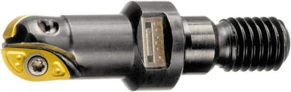 Sandvik Coromant - 25mm Cut Diam, 22.3mm Max Depth of Cut, 20.8mm Shank Diam, 57mm OAL, Indexable Ball Nose End Mill - 30.8mm Head Length, M12 Modular Connection, R216.. T Toolholder, R216-25 04 Insert - Exact Tool & Supply