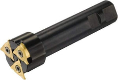 Sandvik Coromant - Shank Connection, 0.1575" Depth of Cut, 44mm Cutter Diam, 3 Tooth Indexable Slotting Cutter - 3/4" Shank Diam, A328-B Toolholder, 328R13-... Insert, Right Hand Cutting Direction - Exact Tool & Supply
