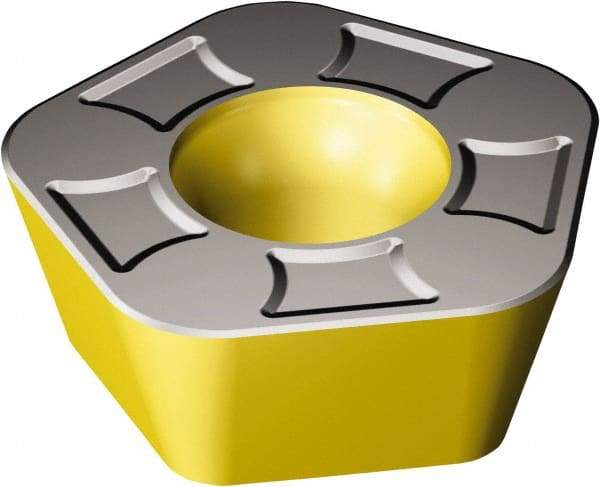 Sandvik Coromant - 419N140530 KH Grade 3330 Carbide Milling Insert - TiCN/Al2O3/TiN Finish, 5.56mm Thick, 14mm Inscribed Circle, 3mm Corner Radius - Exact Tool & Supply