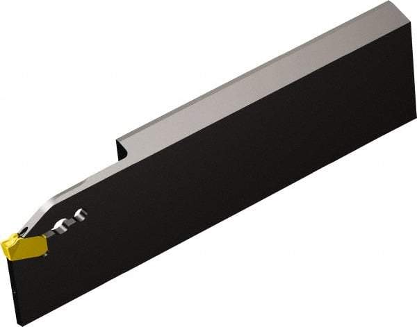 Sandvik Coromant - 1.2559" Blade Height, 0.3248" Blade Width, 4.3307" OAL, Right Hand Cut, Single End Indexable Cut-Off Blade - 33mm Max Depth of Cut, QD-LR..C..A Blade, CoroCut QD Series - Exact Tool & Supply