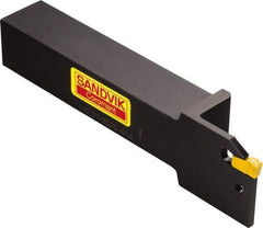 Sandvik Coromant - R/L151.21, Internal, Left Hand, 32mm Max Depth of Cut, Indexable Grooving Tool Holder - N151.2-400- 5E Insert Compatibility, 25mm Shank Height, 25mm Shank Width, 150mm OAL - Exact Tool & Supply